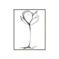 Picture of Single Flower I _GroupedProduct_Rectangle_Portrait_Canvas_Framed_