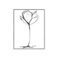 Picture of Single Flower I _GroupedProduct_Rectangle_Portrait_Canvas_Framed_