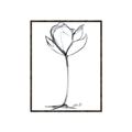 Picture of Single Flower I _GroupedProduct_Rectangle_Portrait_Canvas_Framed_