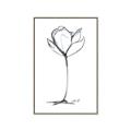 Picture of Single Flower I _GroupedProduct_Rectangle_Portrait_Canvas_Framed_