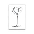 Picture of Single Flower I _GroupedProduct_Rectangle_Portrait_Canvas_Framed_
