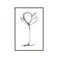 Picture of Single Flower I _GroupedProduct_Rectangle_Portrait_Canvas_Framed_