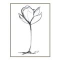 Picture of Single Flower I _GroupedProduct_Rectangle_Portrait_Canvas_Framed_