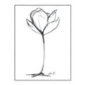 Picture of Single Flower I _GroupedProduct_Rectangle_Portrait_Canvas_Framed_