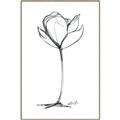 Picture of Single Flower I _GroupedProduct_Rectangle_Portrait_Canvas_Framed_