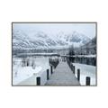 Picture of Winter Dock _GroupedProduct_Rectangle_Landscape_Photography _GroupedProduct_Rectangle_Landscape_Canvas_Framed_