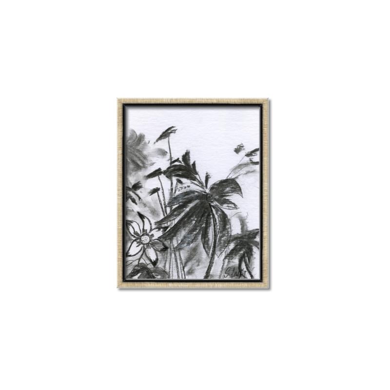 Picture of Black Daisy II _GroupedProduct_Rectangle_Portrait_Canvas_Framed_