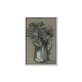 Picture of Charcoal Flower Drawing I _GroupedProduct_Rectangle_Portrait_Canvas_Framed_