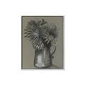 Picture of Charcoal Flower Drawing I _GroupedProduct_Rectangle_Portrait_Canvas_Framed_