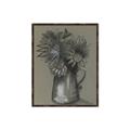 Picture of Charcoal Flower Drawing I _GroupedProduct_Rectangle_Portrait_Canvas_Framed_