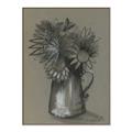 Picture of Charcoal Flower Drawing I _GroupedProduct_Rectangle_Portrait_Canvas_Framed_