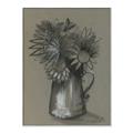 Picture of Charcoal Flower Drawing I _GroupedProduct_Rectangle_Portrait_Canvas_Framed_