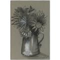 Picture of Charcoal Flower Drawing I _GroupedProduct_Rectangle_Portrait_Canvas_Framed_