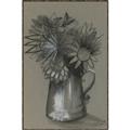 Picture of Charcoal Flower Drawing I _GroupedProduct_Rectangle_Portrait_Canvas_Framed_