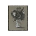 Picture of Charcoal Flower Drawing II _GroupedProduct_Rectangle_Portrait_Canvas_Framed_