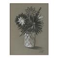 Picture of Charcoal Flower Drawing II _GroupedProduct_Rectangle_Portrait_Canvas_Framed_
