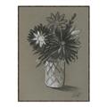 Picture of Charcoal Flower Drawing II _GroupedProduct_Rectangle_Portrait_Canvas_Framed_