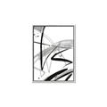 Picture of Black & Silver Lines _GroupedProduct_Rectangle_Portrait_Canvas_Framed_