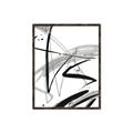 Picture of Black & Silver Lines _GroupedProduct_Rectangle_Portrait_Canvas_Framed_