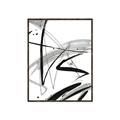 Picture of Black & Silver Lines _GroupedProduct_Rectangle_Portrait_Canvas_Framed_