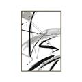 Picture of Black & Silver Lines _GroupedProduct_Rectangle_Portrait_Canvas_Framed_