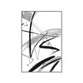 Picture of Black & Silver Lines _GroupedProduct_Rectangle_Portrait_Canvas_Framed_
