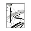Picture of Black & Silver Lines _GroupedProduct_Rectangle_Portrait_Canvas_Framed_