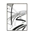 Picture of Black & Silver Lines _GroupedProduct_Rectangle_Portrait_Canvas_Framed_