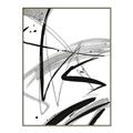 Picture of Black & Silver Lines _GroupedProduct_Rectangle_Portrait_Canvas_Framed_