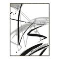 Picture of Black & Silver Lines _GroupedProduct_Rectangle_Portrait_Canvas_Framed_