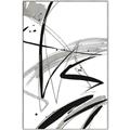 Picture of Black & Silver Lines _GroupedProduct_Rectangle_Portrait_Canvas_Framed_