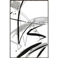 Picture of Black & Silver Lines _GroupedProduct_Rectangle_Portrait_Canvas_Framed_