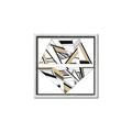 Picture of Diagonal Shape II _GroupedProduct_Square_Canvas_Framed_