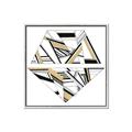 Picture of Diagonal Shape II _GroupedProduct_Square_Canvas_Framed_