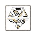 Picture of Diagonal Shape II _GroupedProduct_Square_Canvas_Framed_