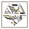 Picture of Diagonal Shape II _GroupedProduct_Square_Canvas_Framed_