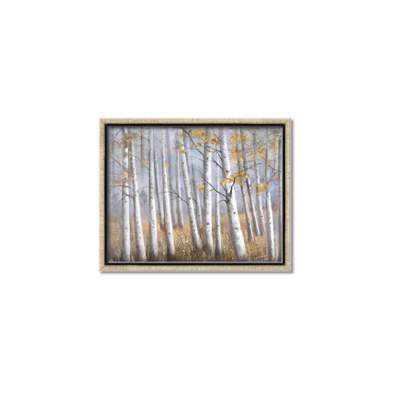 Picture of Birch Tree (yellow leaf) _GroupedProduct_Rectangle_Landscape_Canvas_Framed_
