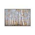 Picture of Birch Tree (yellow leaf) _GroupedProduct_Rectangle_Landscape_Canvas_Framed_