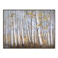Picture of Birch Tree (yellow leaf) _GroupedProduct_Rectangle_Landscape_Canvas_Framed_