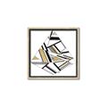 Picture of Diagonal Shape I  _GroupedProduct_Square_Canvas_Framed_
