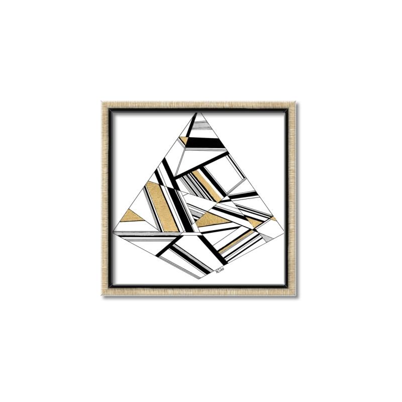 Picture of Diagonal Shape I  _GroupedProduct_Square_Canvas_Framed_