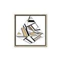 Picture of Diagonal Shape I  _GroupedProduct_Square_Canvas_Framed_