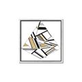 Picture of Diagonal Shape I  _GroupedProduct_Square_Canvas_Framed_