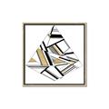 Picture of Diagonal Shape I  _GroupedProduct_Square_Canvas_Framed_