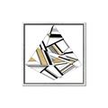 Picture of Diagonal Shape I  _GroupedProduct_Square_Canvas_Framed_