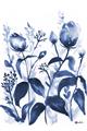 Picture of Blue Flower III _GroupedProduct_Rectangle_Portrait_Unframed_Print_Only_