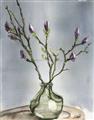 Picture of Cotton Flower In Vase II _GroupedProduct_Rectangle_Portrait_Unframed_Print_Only_