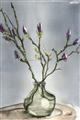 Picture of Cotton Flower In Vase II _GroupedProduct_Rectangle_Portrait_Unframed_Print_Only_