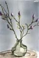 Picture of Cotton Flower In Vase II _GroupedProduct_Rectangle_Portrait_Unframed_Print_Only_