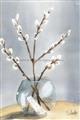 Picture of Cotton Flower In Vase _GroupedProduct_Rectangle_Portrait_Unframed_Print_Only_